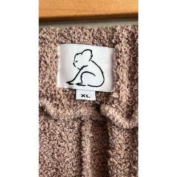 NWOT Lounge Plushā Taupe Kwallatee Size XL -Tall 32āLength Wide Leg Pants - Picture 4 of 5